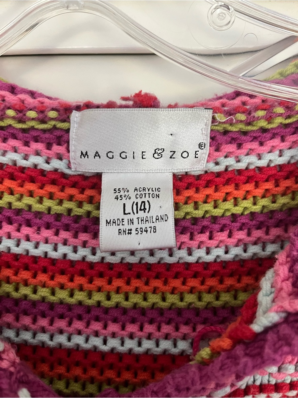 Maggie B Zoo Vintage girls Knit hoodie Cardigan - Picture 3 of 5